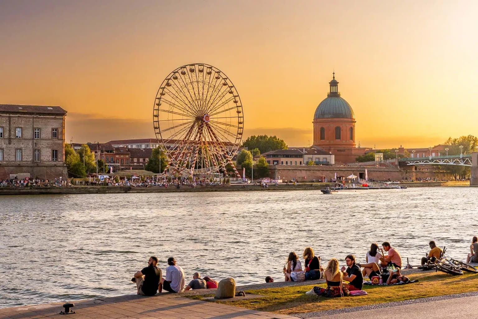 Vue de la Garonne à Toulouse — secteur d'intervention des infirmiers libéraux Toulouse Nord 31200